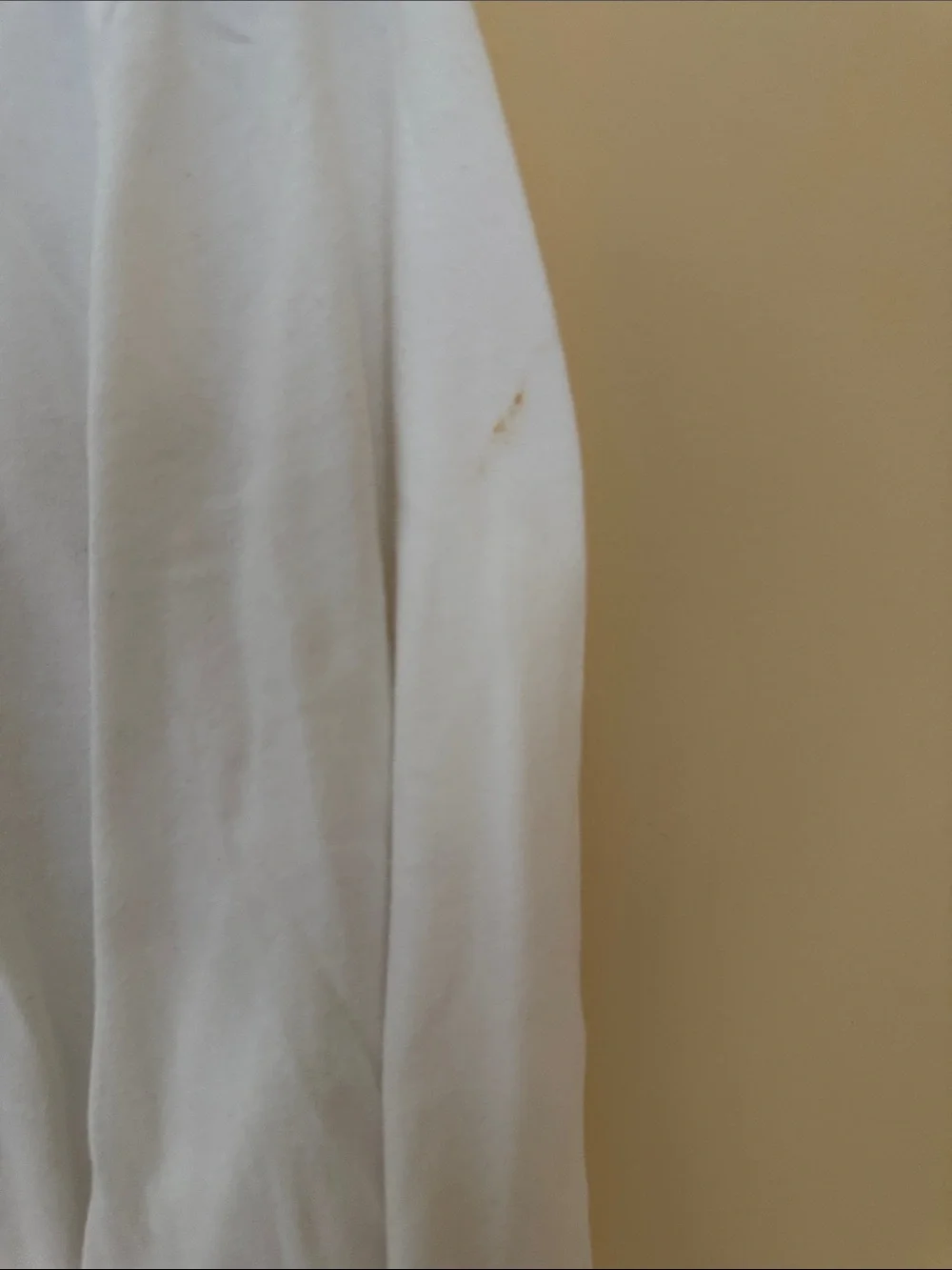 J. Crew Men's Washed White‎ 100% Cotton Long-Sleeve Crewneck Tee Size Large